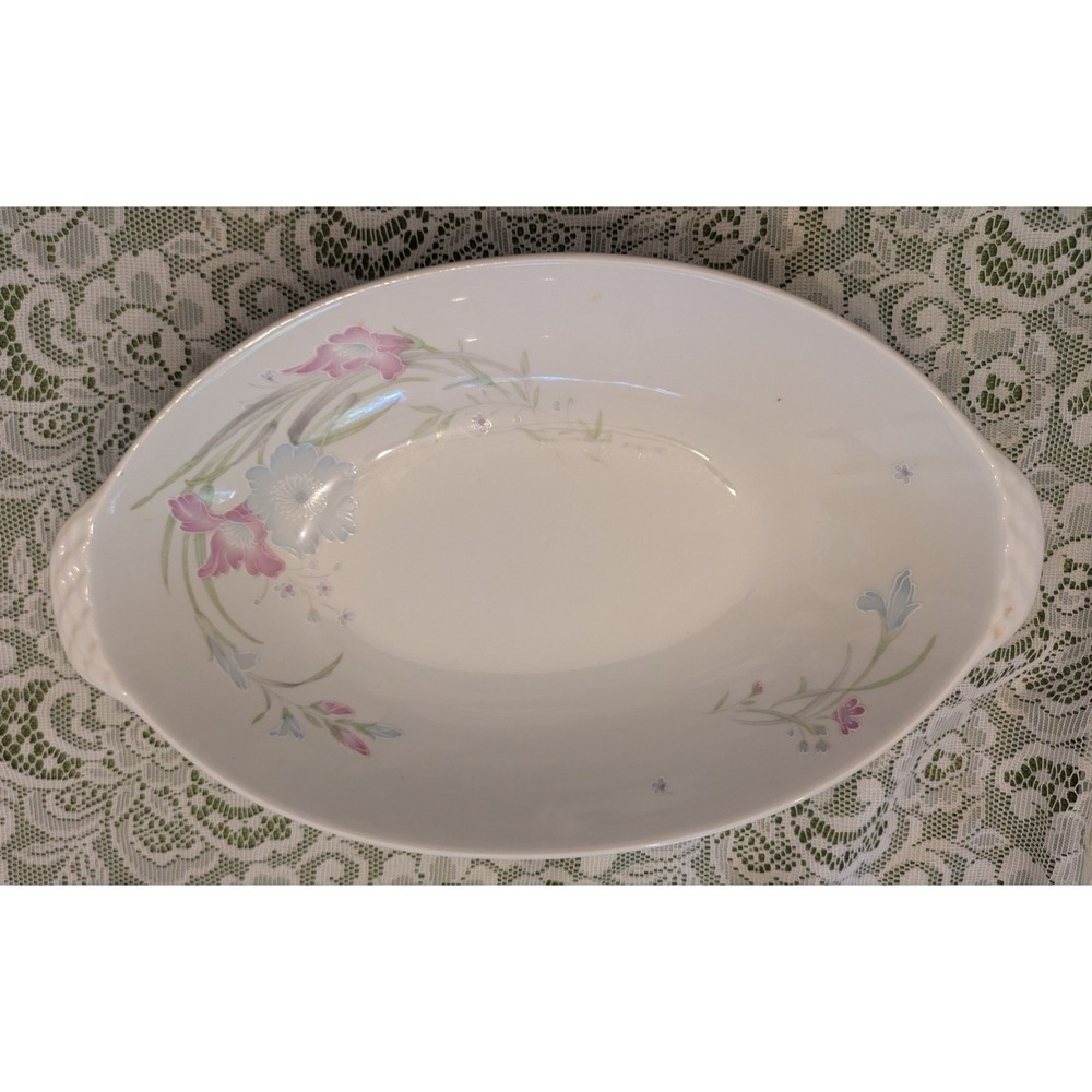 China Pearl, "Edinburgh" 12" elongated serving bowl